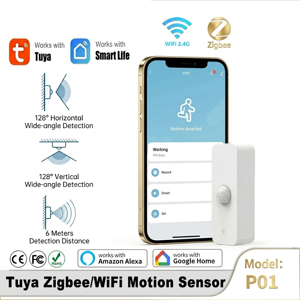 Home Security Devices - Smart PIR Motion Sensor WiFi Zigbee