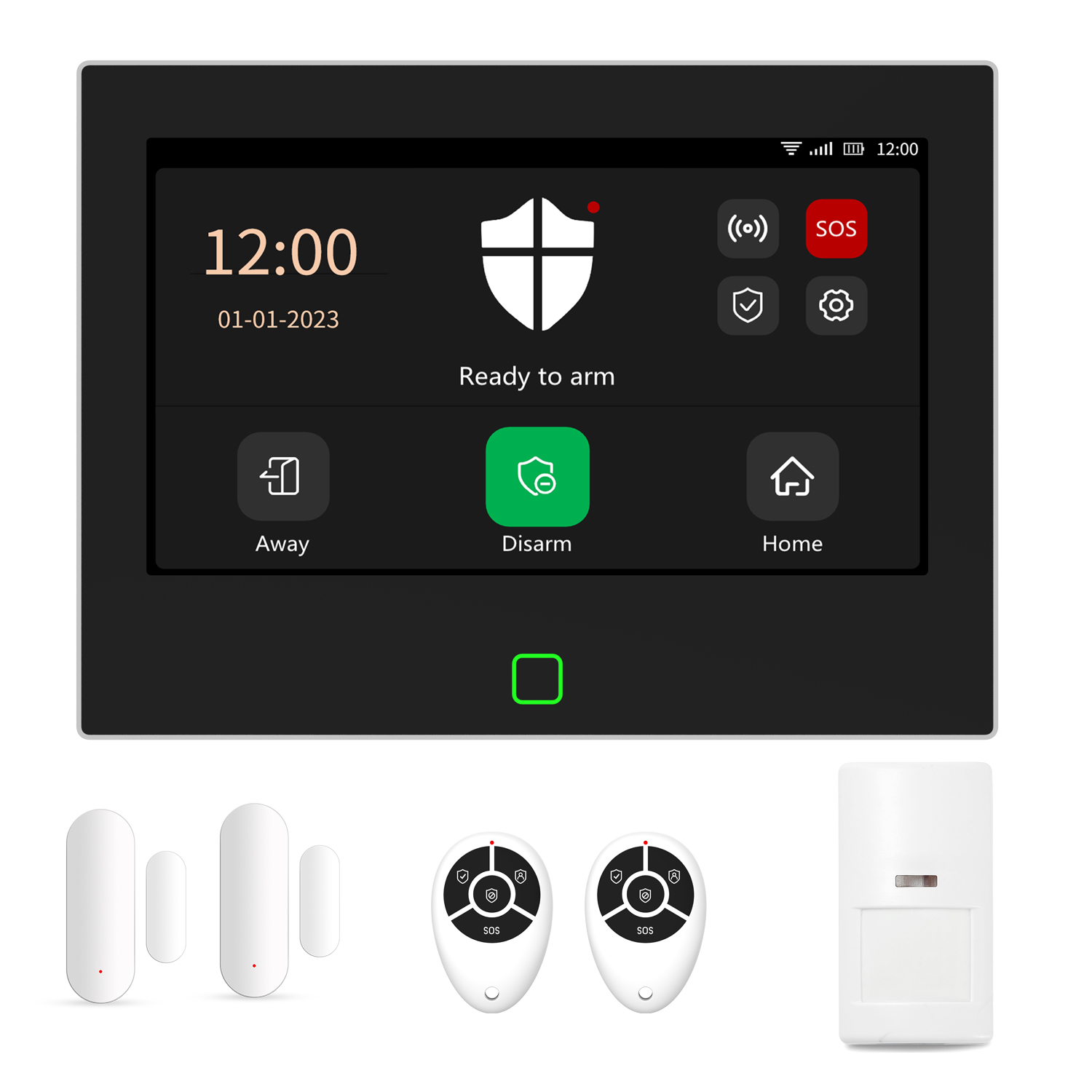 7 Inch Display Screen Full Tou - Home Security Zones recension och pris