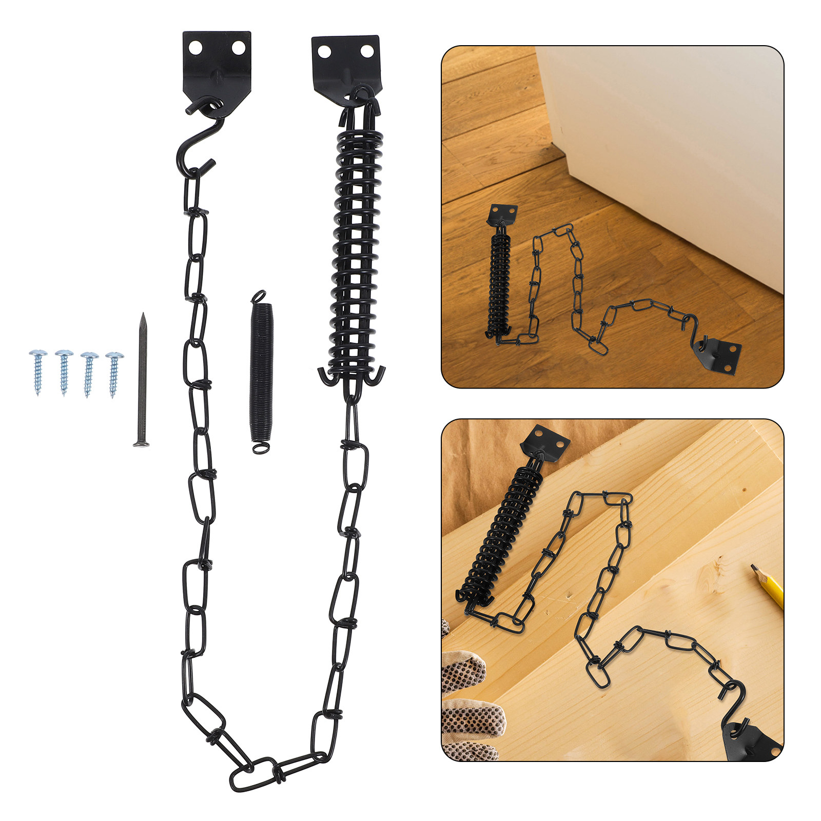 2Set Windproof Chain Door Guar - Door Chain Guard recension och pris