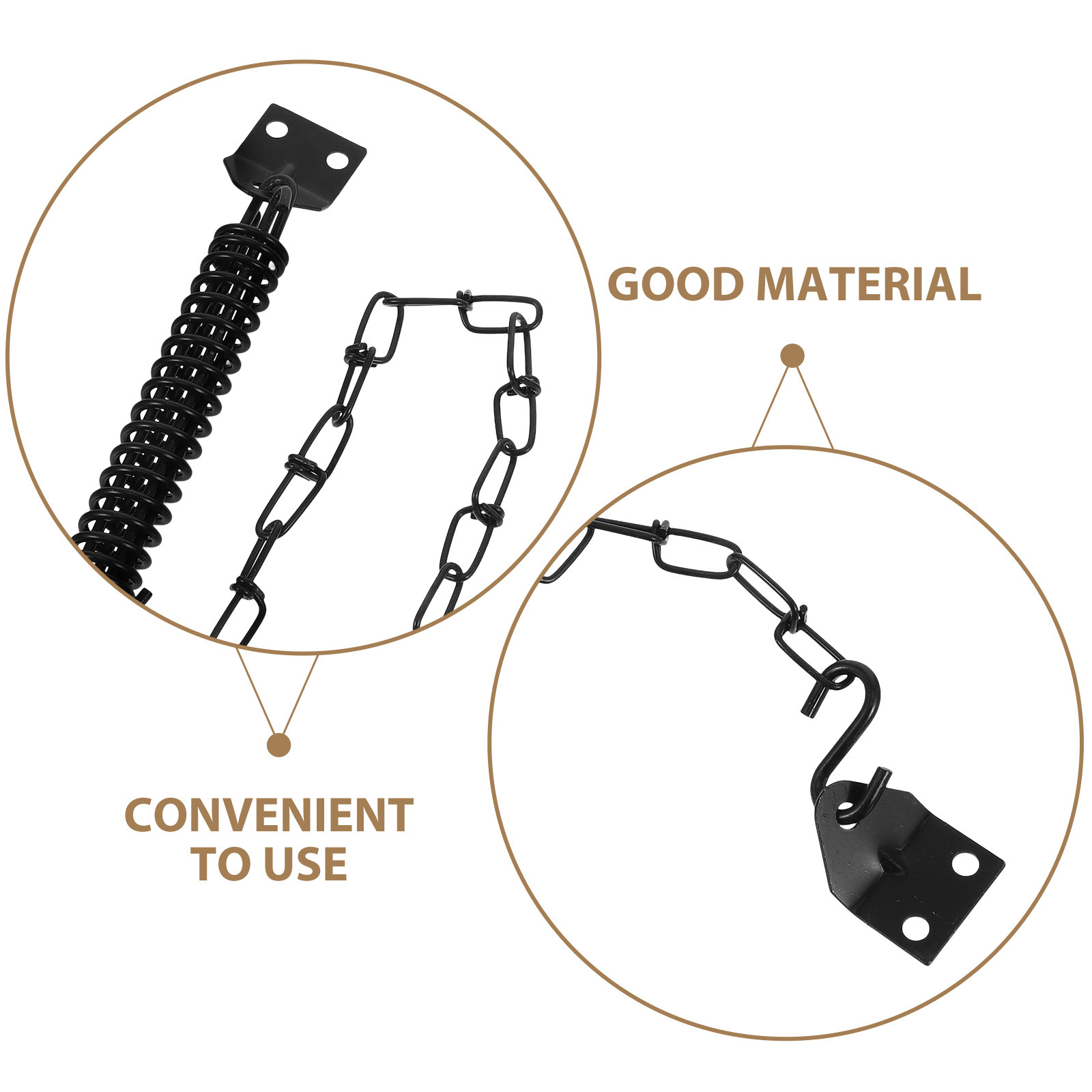 2Set Stainless Steel Windproof - Door Chain Guard recension och pris