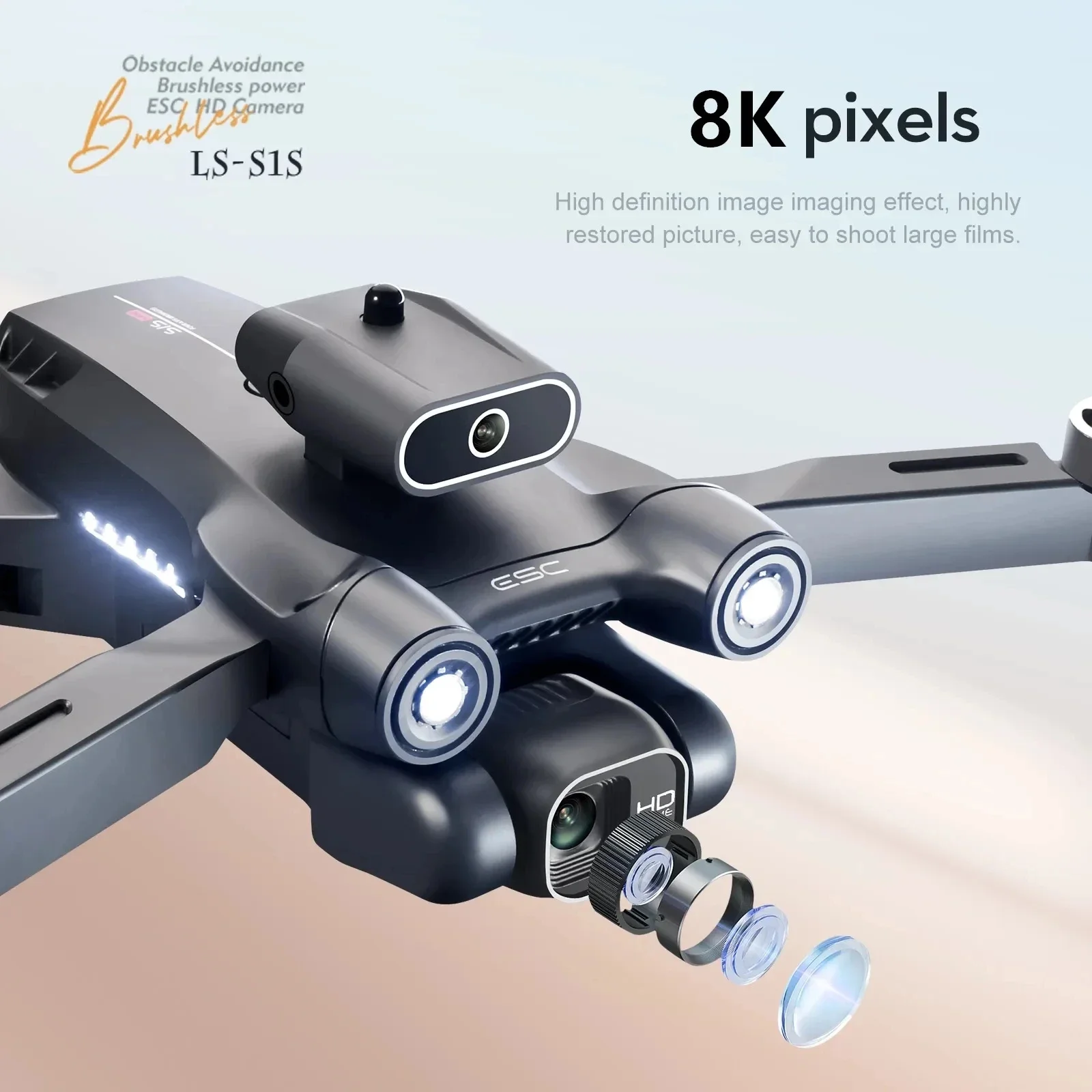New S1S 5G GPS Drone Camera 8K - Home Security Cameras Outdoor recension och pris