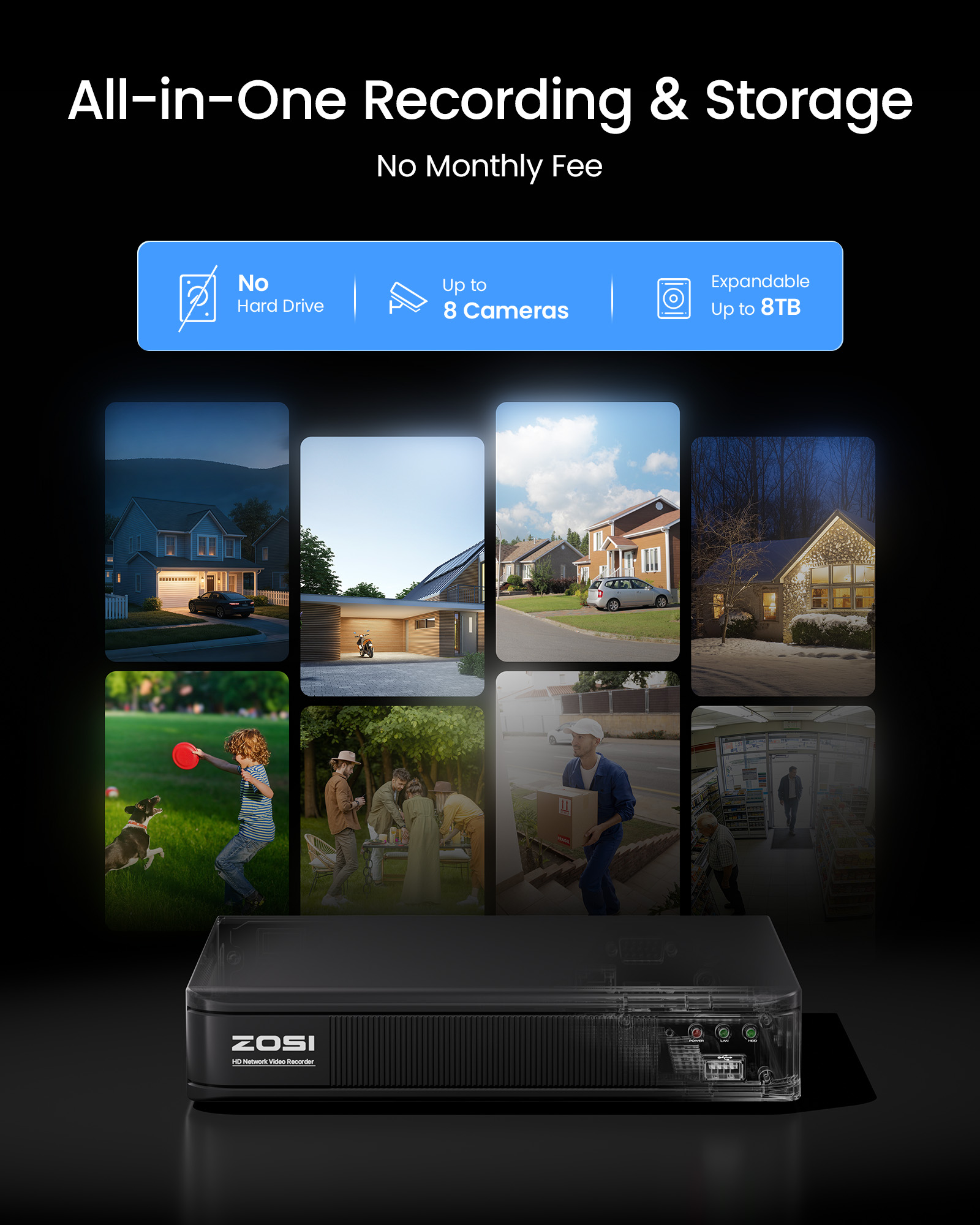 ZOSI 3K Lite Wired CCTV Securi - Home Security Systems With Cameras recension och pris