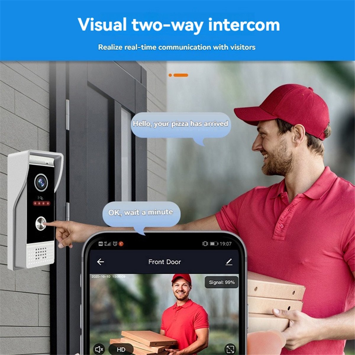 doyme TUYA Wifi Video Doorbell - Home Security Uk recension och pris