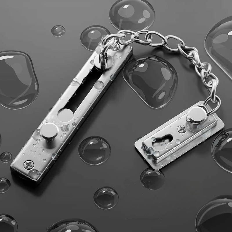 No Drill Stainless Steel Secur - Door Chain Guard recension och pris
