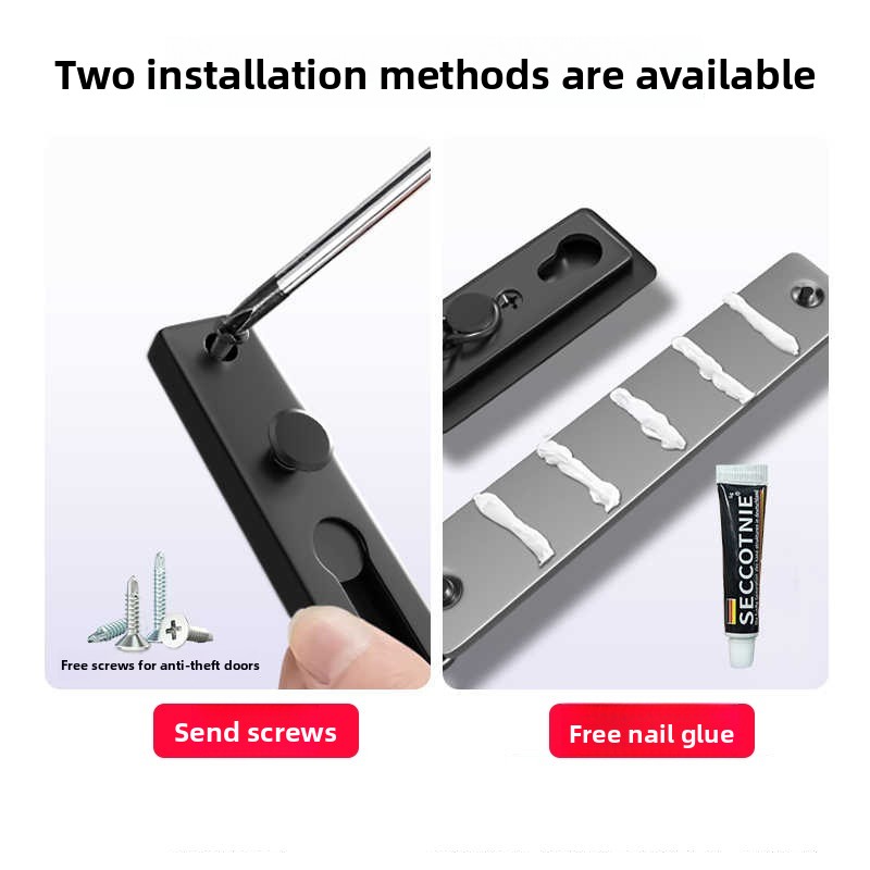No Drill Stainless Steel Secur - Door Chain Guard recension och pris