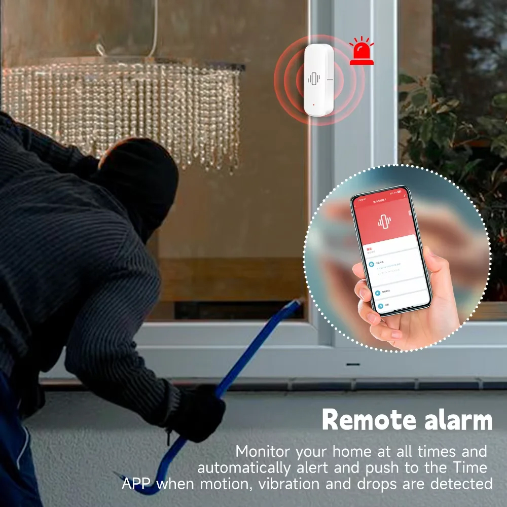 Smart ZigBee Vibration Sensor  - Home Security Devices recension och pris
