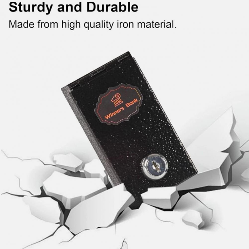 Metal Cash Box Portable Metal  - Home Security Key Box recension och pris