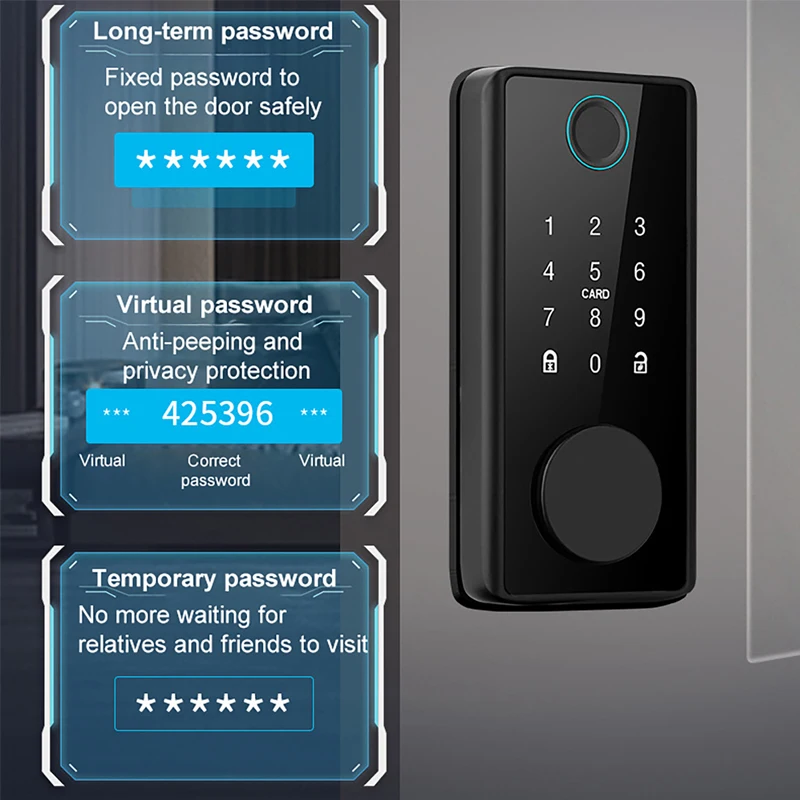 Smart Fingerprint Deadbolt Loc - Home Security Door Lock recension och pris