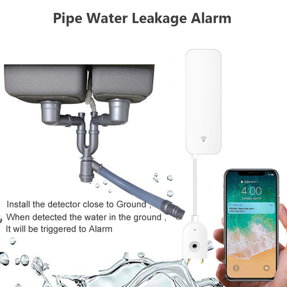 Tuya WiFi Water Leak Sensor, W - Home Security Devices recension och pris