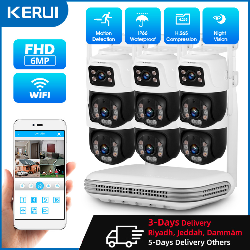 KERUI Waterproof 6MP HD Wirele - Home Security Systems With Cameras recension och pris