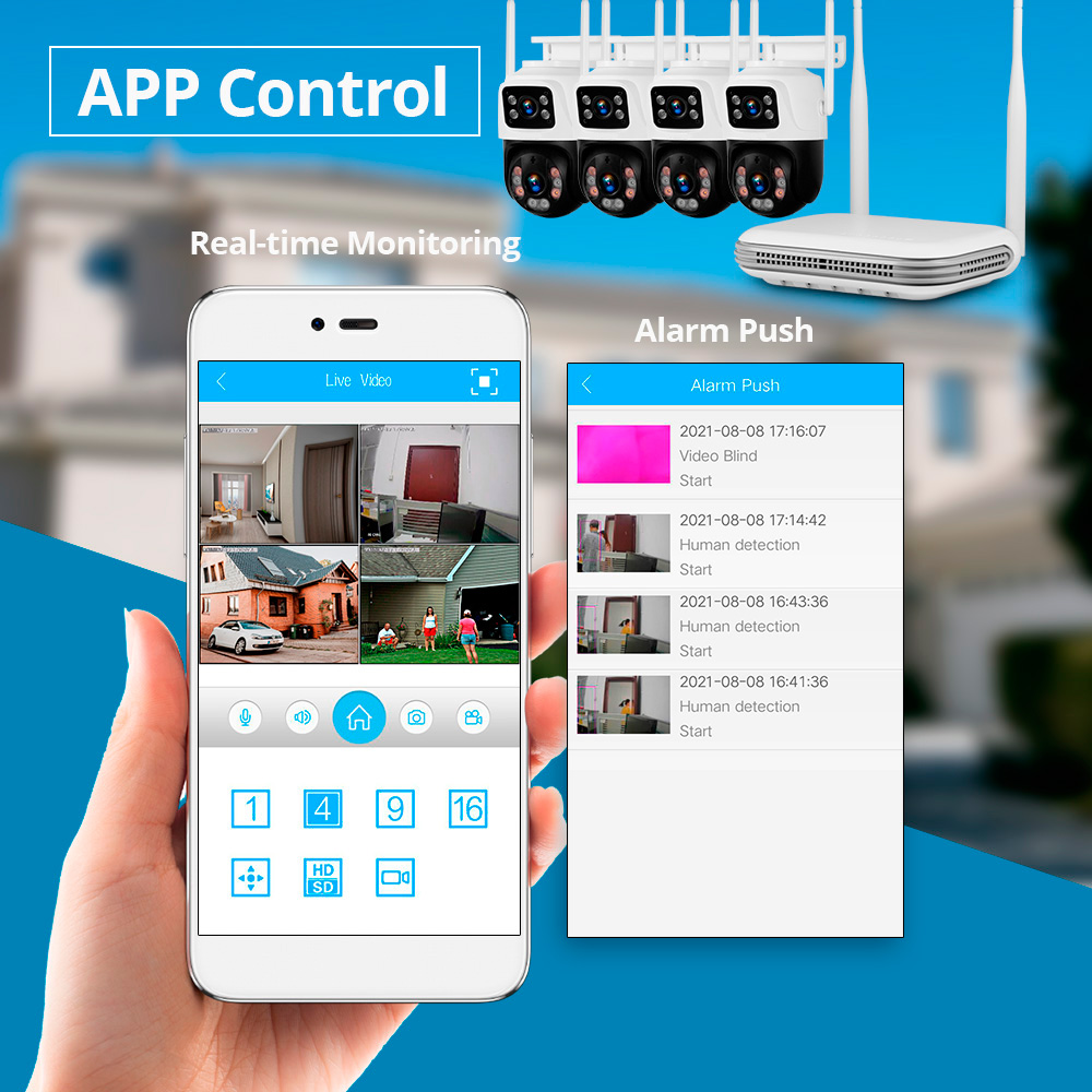 KERUI Waterproof 6MP HD Wirele - Home Security Systems With Cameras recension och pris