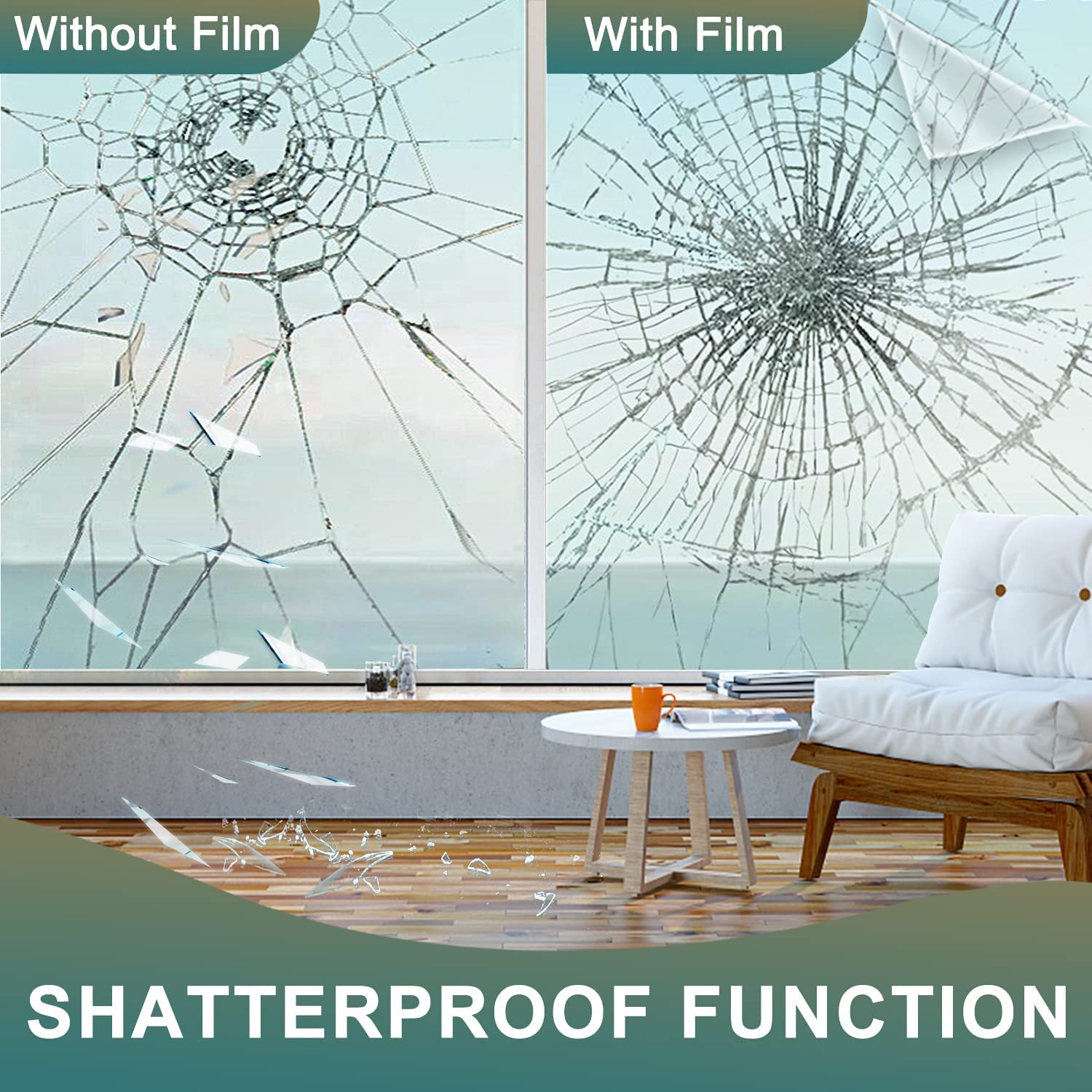2/3/5/8m Clear Security and Sa - Home Security Film For Windows recension och pris