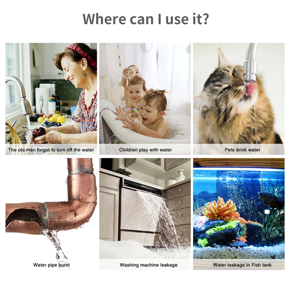 Tuya WiFi Zigbee Water Sensor  - Home Security Devices recension och pris