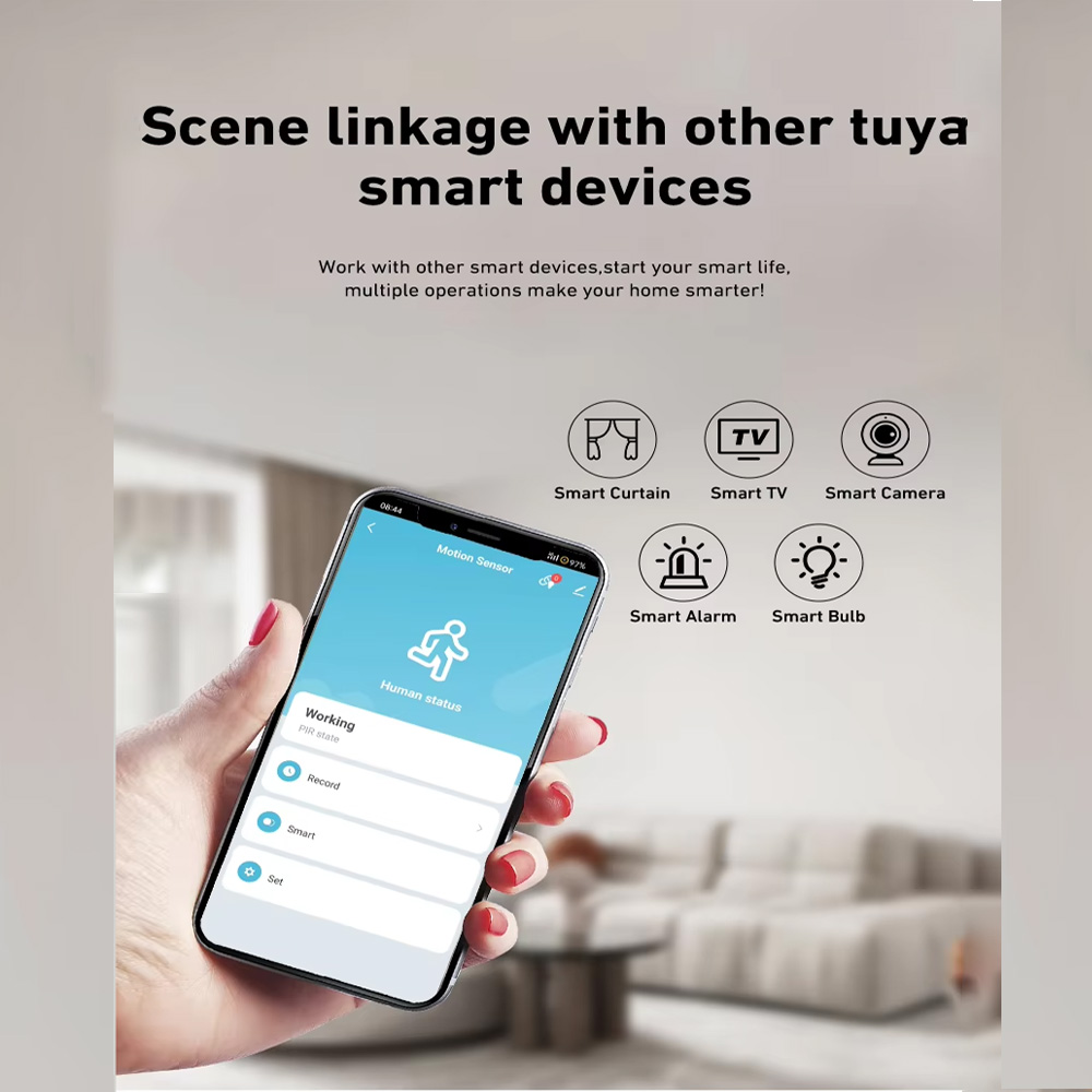 Smart PIR Motion Sensor WiFi Z - Home Security Devices recension och pris