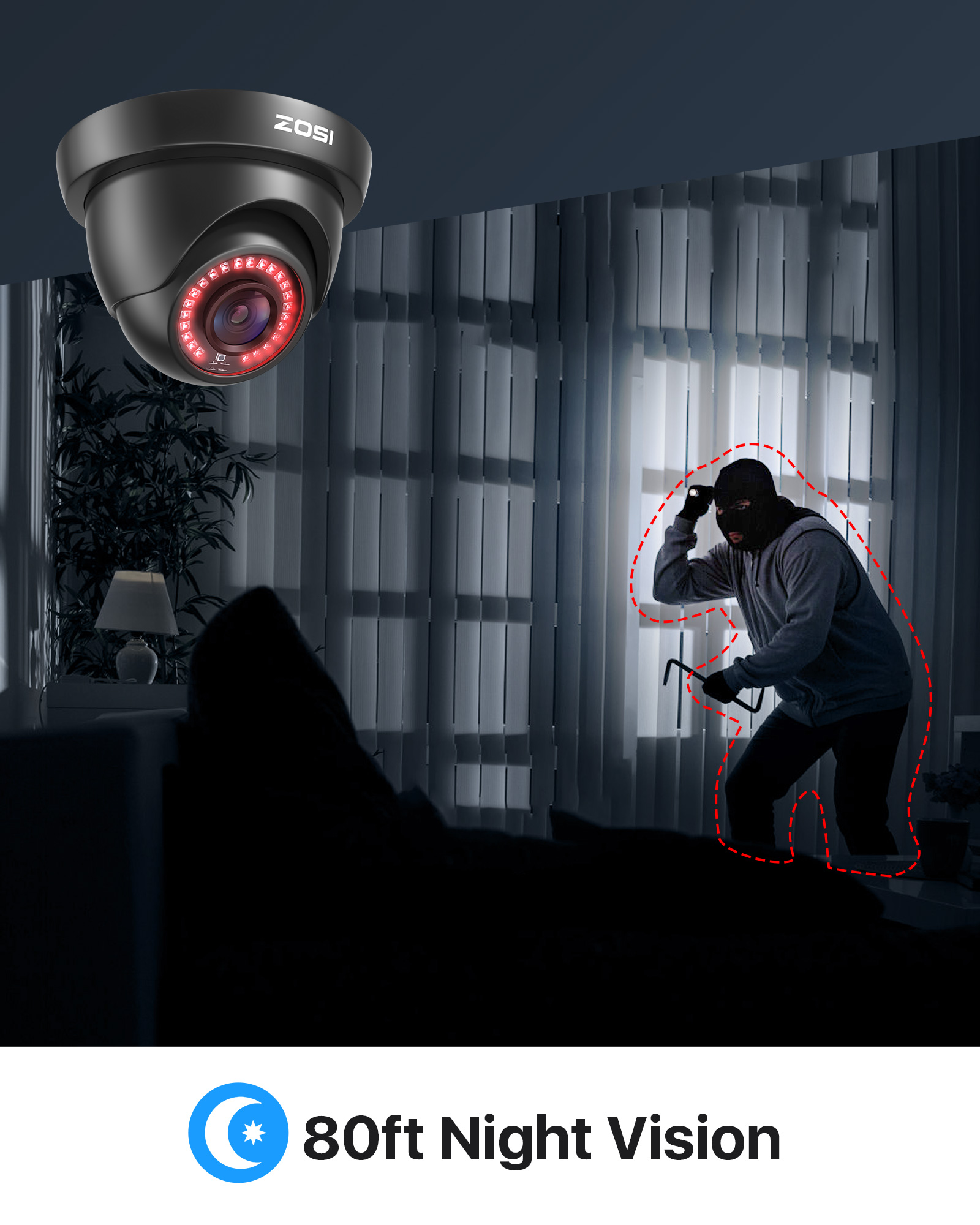 ZOSI 2.0MP HD 1080P CCTV Secur - Home Security Systems With Cameras recension och pris