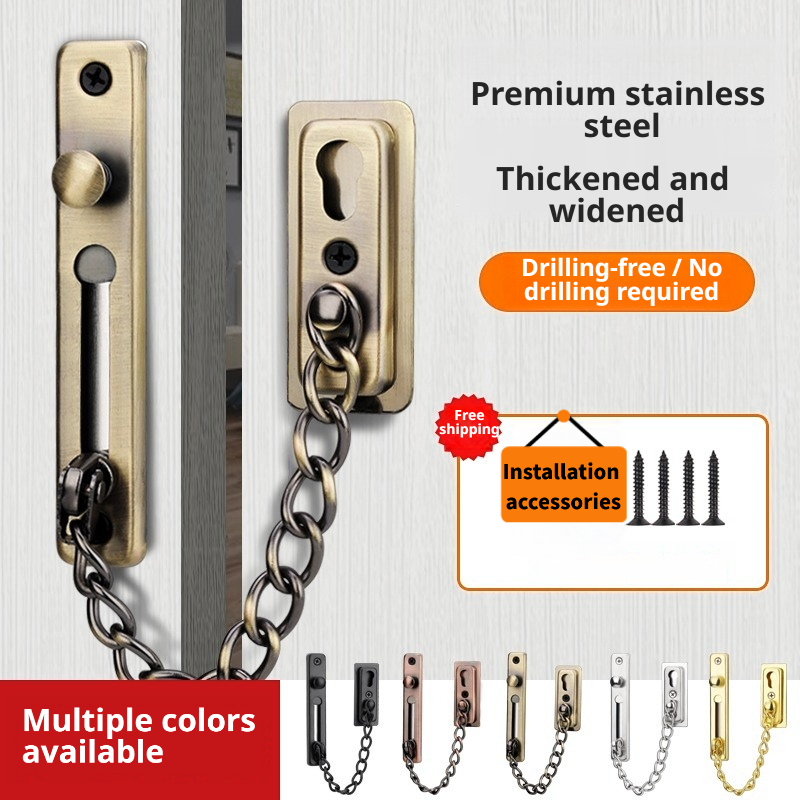 Stainless Steel Anti-Theft Doo - Door Chain Guard recension och pris