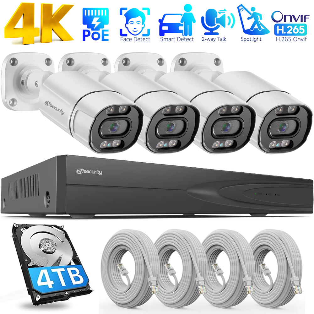 4K PoE Security Camera System  - Home Security Systems With Cameras recension och pris