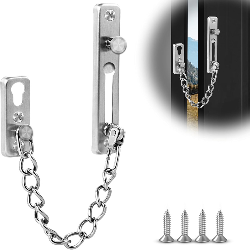Stainless Steel Door Chain Loc - Door Chain Guard recension och pris