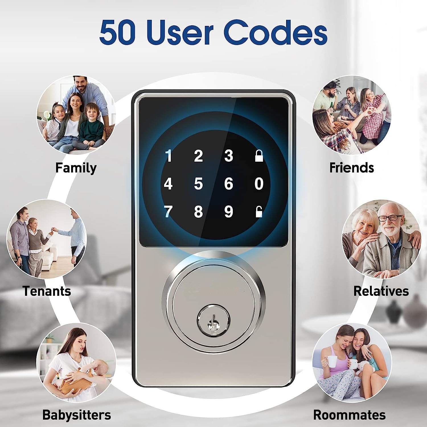 Smart Lock with Password, Keyl - Home Security Door Lock recension och pris
