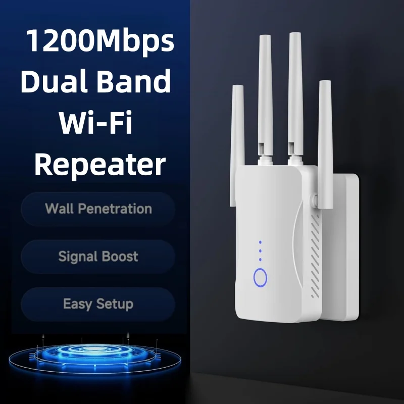 2.4G/5GHz Dual Band WiFi Repea - Home Security Wireless recension och pris
