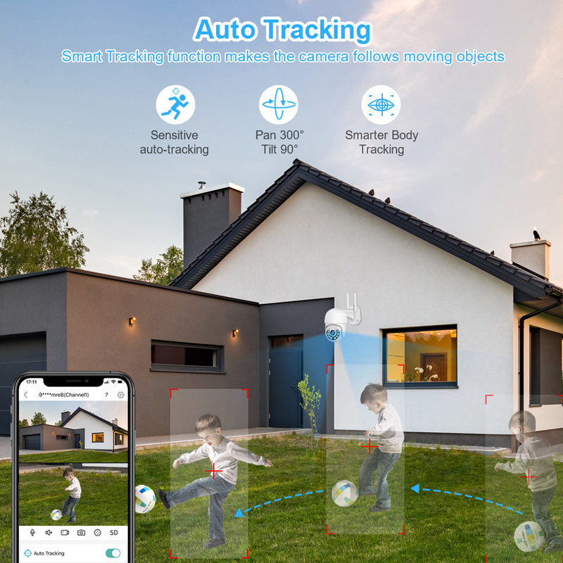 Smar 3MP Wireless CCTV Securit - Home Security Systems With Cameras recension och pris