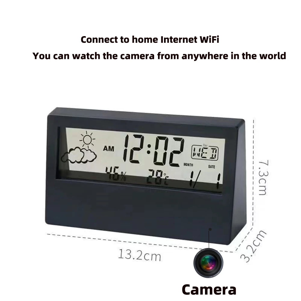 4K WiFi Clock Camera with Moti - Home Security Lidar recension och pris