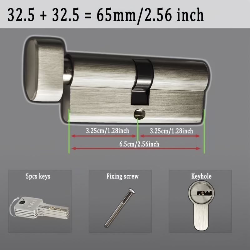1Pc European Standard All-Copp - Home Security Door Lock recension och pris