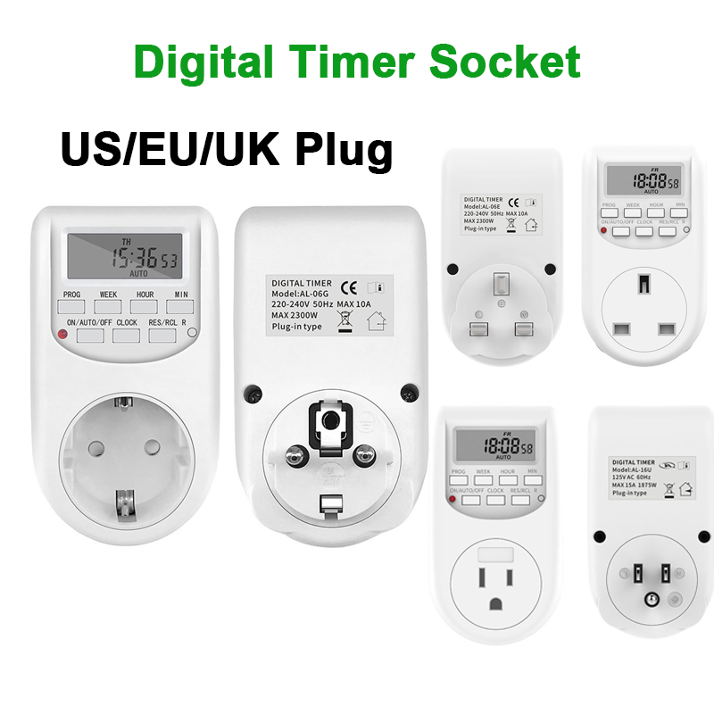 Digital Security Timer EU/US/U - Home Security Uk recension och pris